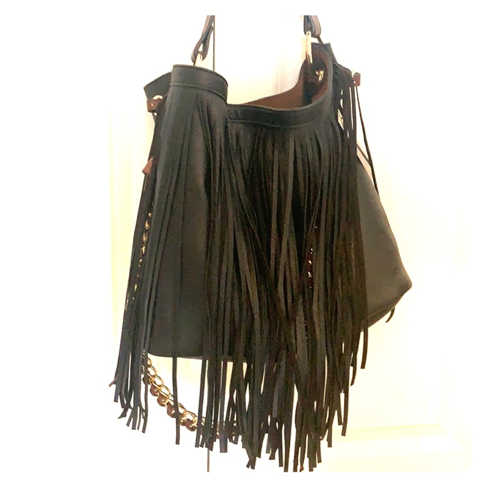 Boutique Fringe Hobo Tote